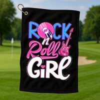 Rock N Roll Music Golf Towel