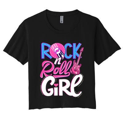 Rock N Roll Music Crop Top