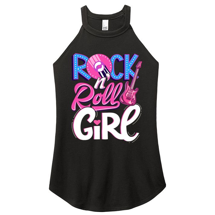 Rock N Roll Music Women's Perfect Tri Rocker Tank