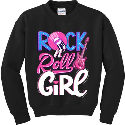 Rock N Roll Music Kids Sweatshirt