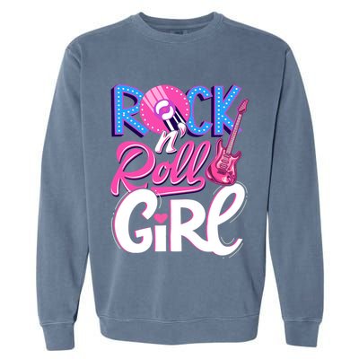 Rock N Roll Music Garment-Dyed Sweatshirt