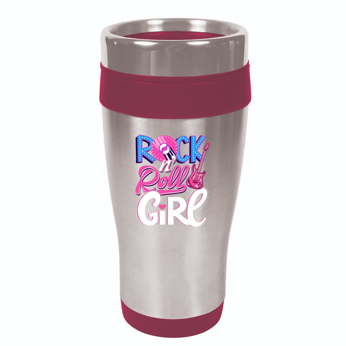 Rock N Roll Music 16oz Travel Tumbler
