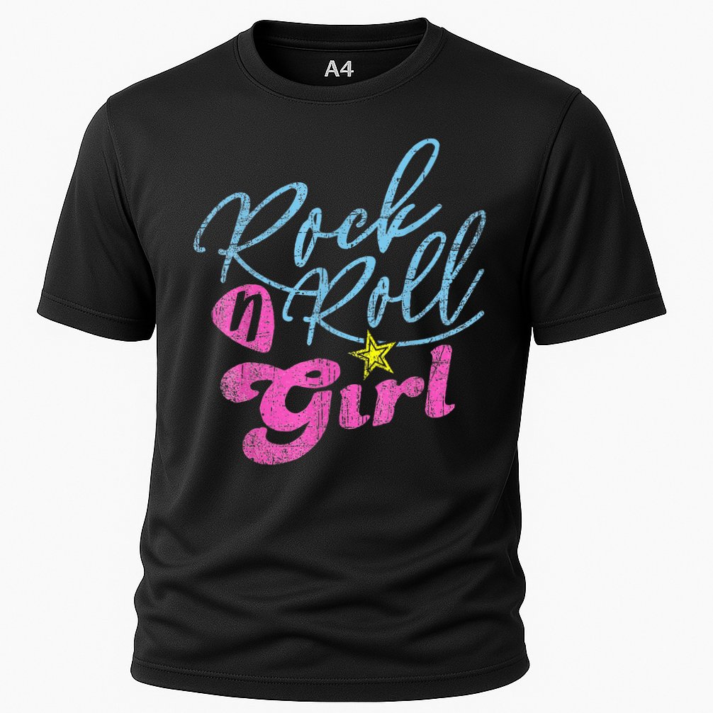 Rock N Roll Girl Purple Darla Cooling Performance Crew T-Shirt
