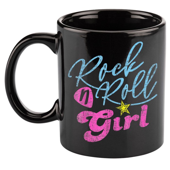 Rock N Roll Girl Purple Darla 11oz C Handle Ceramic Mug