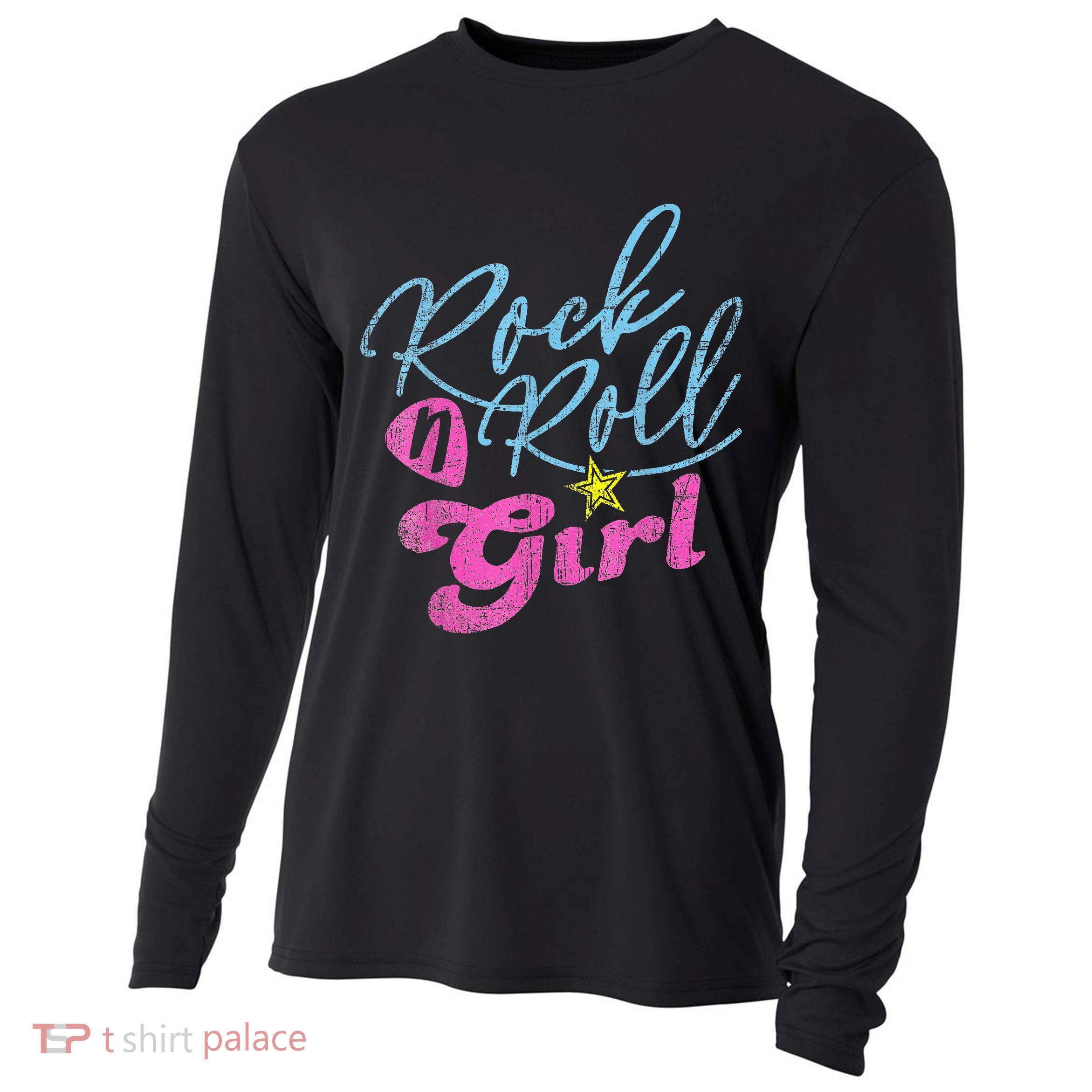 Rock N Roll Girl Purple Darla Cooling Performance Long Sleeve Crew
