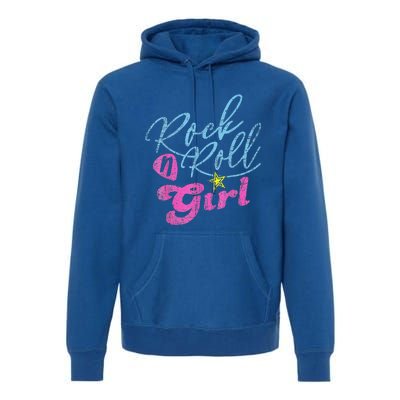 Rock N Roll Girl Purple Darla Premium Hoodie