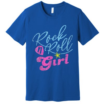 Rock N Roll Girl Purple Darla Premium T-Shirt