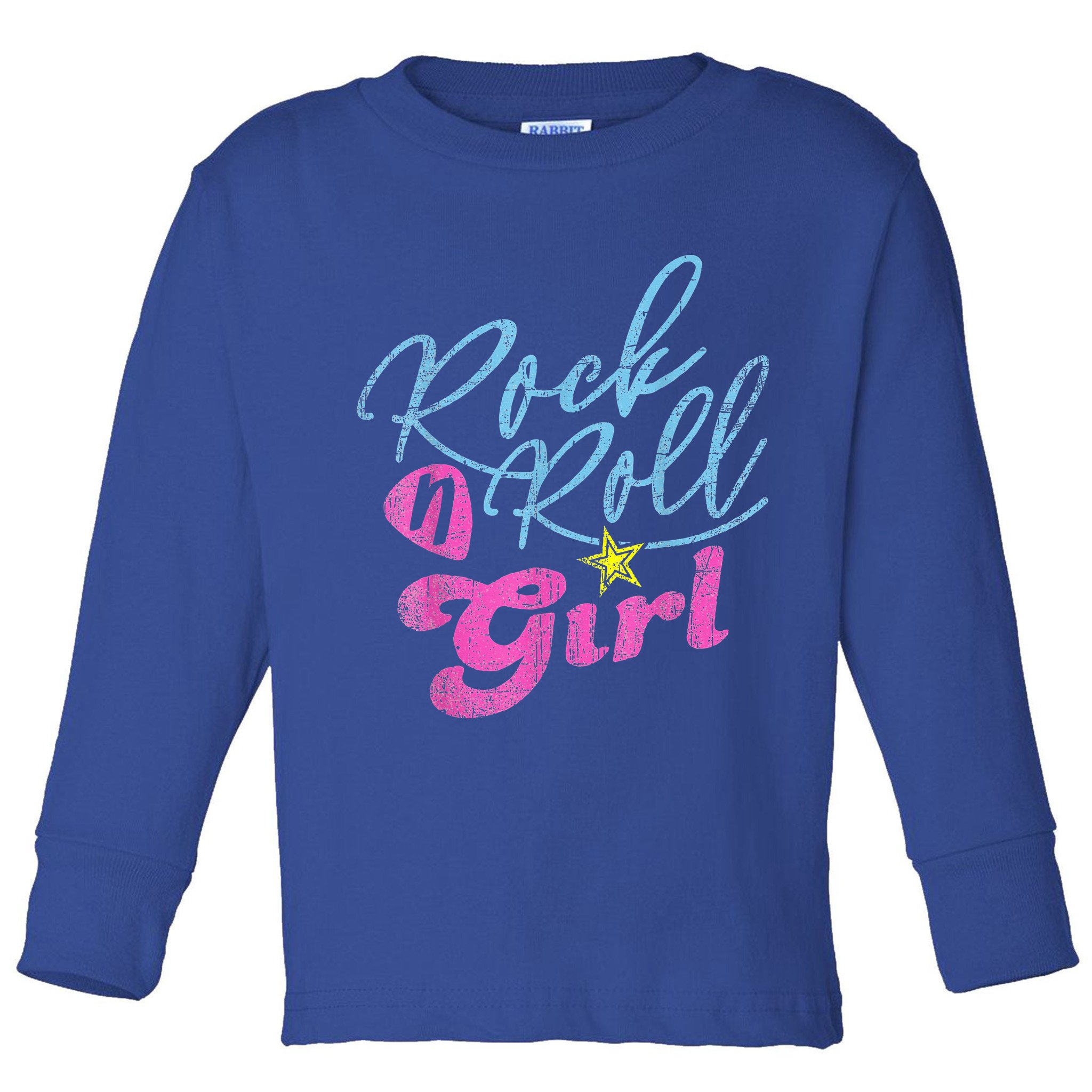 Rock N Roll Girl Purple Darla Toddler Long Sleeve Shirt