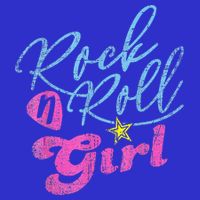 Rock N Roll Girl Purple Darla Womens T-Shirt