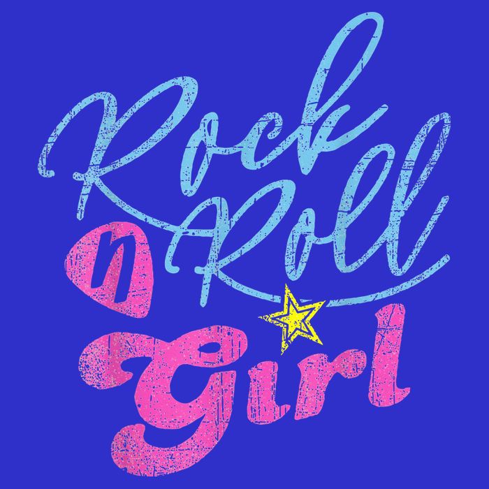 Rock N Roll Girl Purple Darla Womens T-Shirt