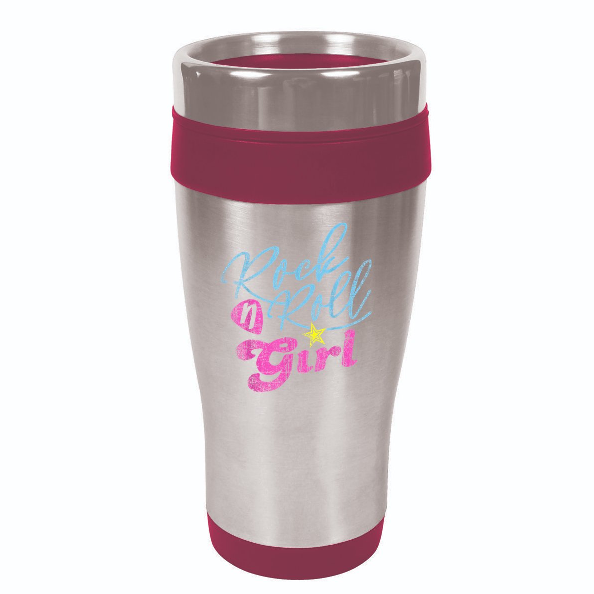 Rock N Roll Girl Purple Darla 16oz Travel Tumbler