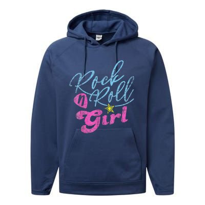 Rock N Roll Girl Purple Darla Performance Fleece Hoodie