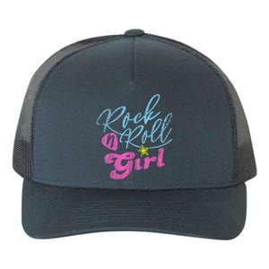 Rock N Roll Girl Purple Darla Yupoong Adult 5-Panel Trucker Hat