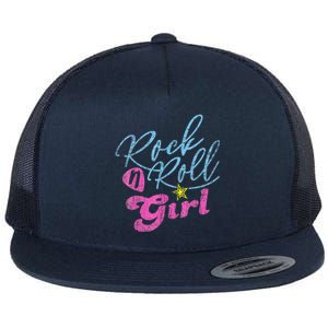 Rock N Roll Girl Purple Darla Flat Bill Trucker Hat