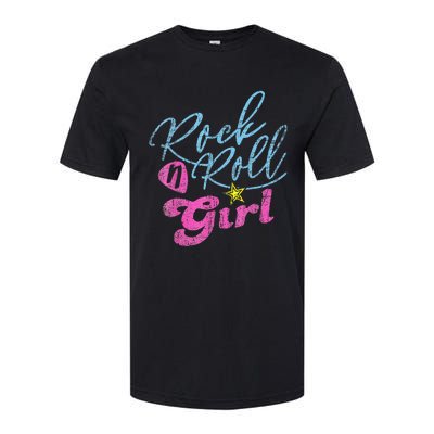 Rock N Roll Girl Purple Darla Softstyle® CVC T-Shirt