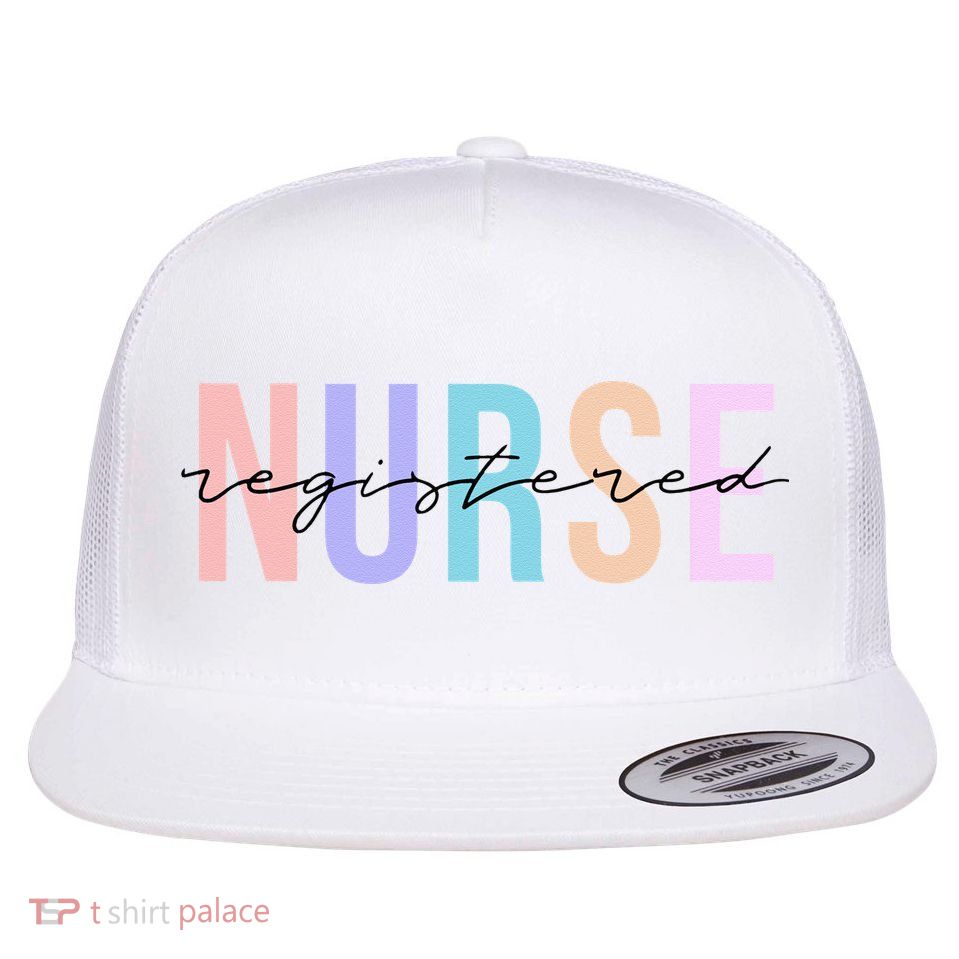 Registered Nurse RN Emergency Room Nurse Flatbill Hat