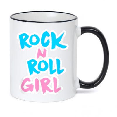 Rock N Roll Girl Cute Rockstar Concert 11oz Black Color Changing Mug