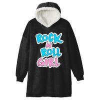 Rock N Roll Girl Cute Rockstar Concert Hooded Wearable Blanket