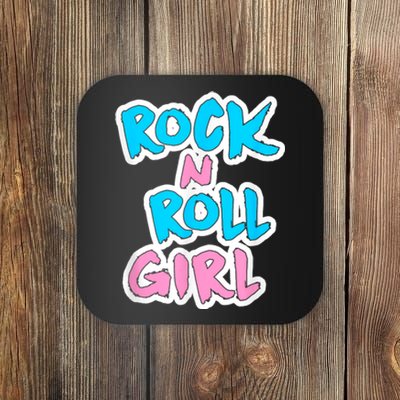 Rock N Roll Girl Cute Rockstar Concert Coaster