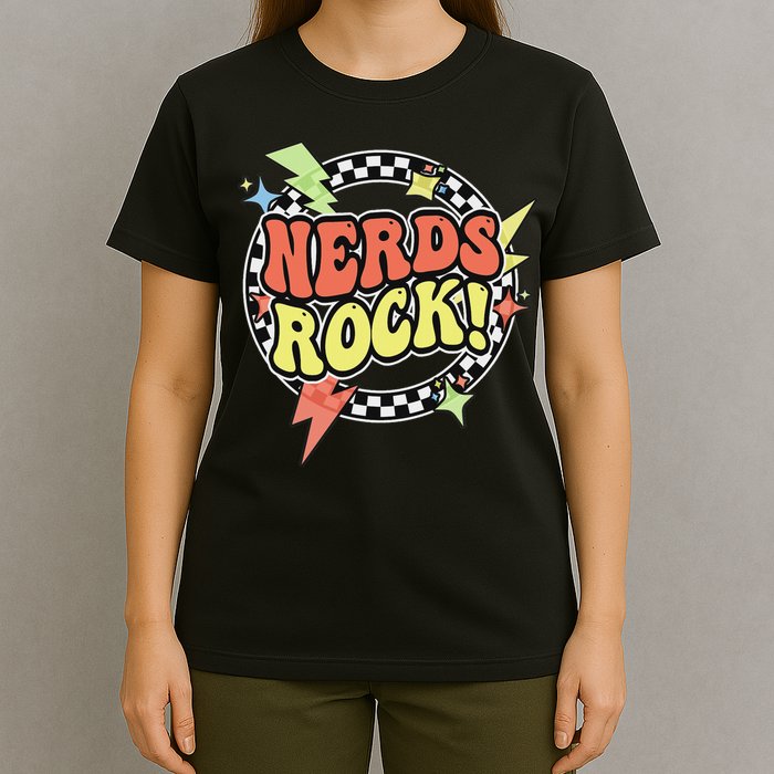 Retro Nerds Rock From Geek Costume Clothes T-Shirt