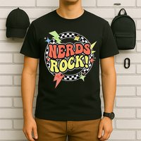 Retro Nerds Rock From Geek Costume Clothes T-Shirt