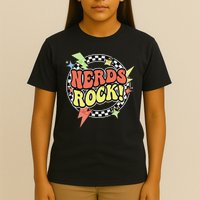 Retro Nerds Rock From Geek Costume Clothes T-Shirt