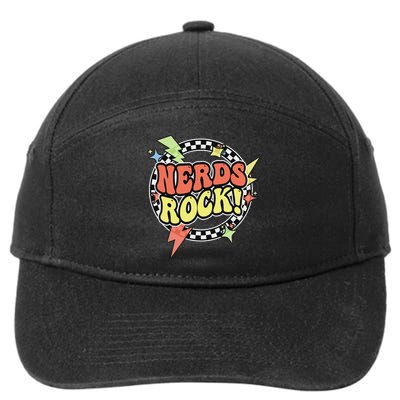 Retro Nerds Rock From Geek Costume Clothes 7-Panel Snapback Hat