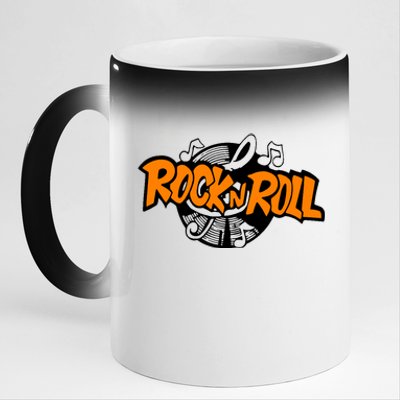 Rock N Roll 11oz Black Color Changing Mug