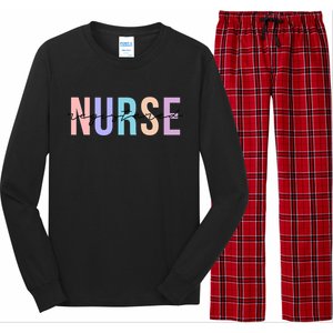 Registered Nurse Rn Emergency Room Nurse Gift Long Sleeve Pajama Set