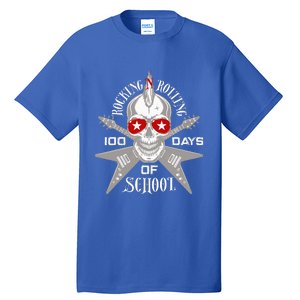 Rocking N Rolling 100 Days Of School Teacher Rock Music Tall T-Shirt