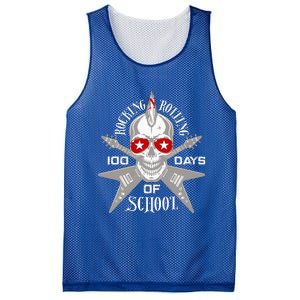 Rocking N Rolling 100 Days Of School Teacher Rock Music Mesh Reversible Basketball Jersey Tank