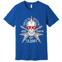 Rocking N Rolling 100 Days Of School Teacher Rock Music Premium T-Shirt