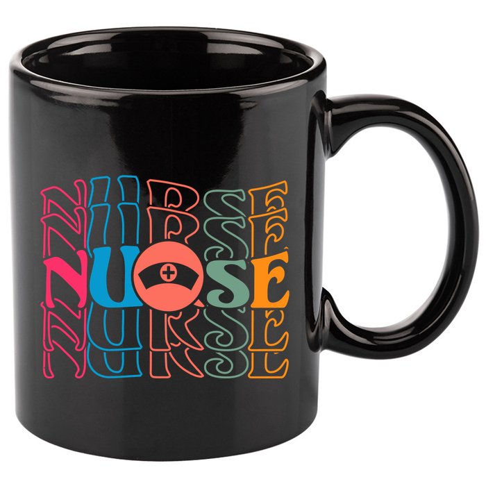 Retro Nurse 11oz C Handle Ceramic Mug