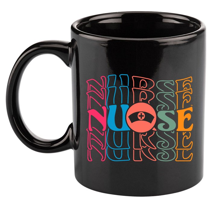 Retro Nurse 11oz C Handle Ceramic Mug