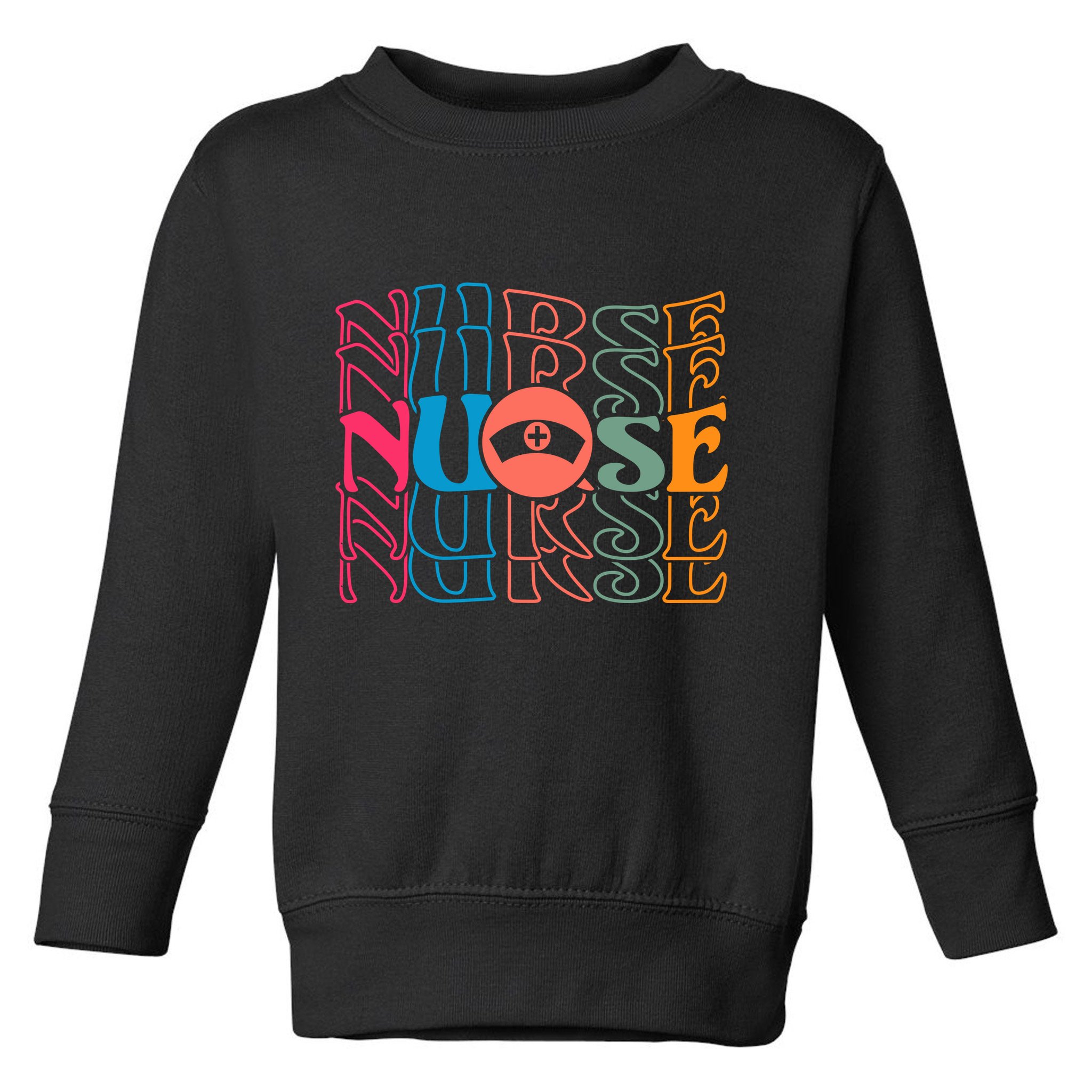 Retro Nurse Toddler Sweatshirt