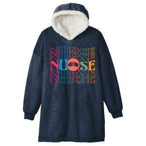 Retro Nurse Hooded Wearable Blanket