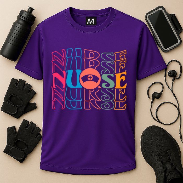 Retro Nurse Cooling Performance Crew T-Shirt
