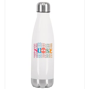 Retro Nurse Stainless Steel Insulated Water Bottle