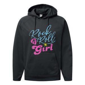 Rock N Roll Girl Purple Darla Performance Fleece Hoodie