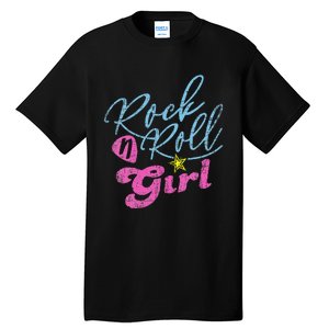 Rock N Roll Girl Purple Darla Tall T-Shirt