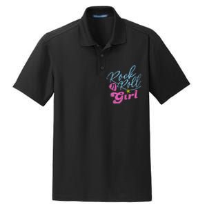 Rock N Roll Girl Purple Darla Dry Zone Grid Polo