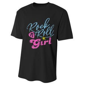 Rock N Roll Girl Purple Darla Performance Sprint T-Shirt