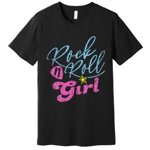 Rock N Roll Girl Purple Darla Premium T-Shirt