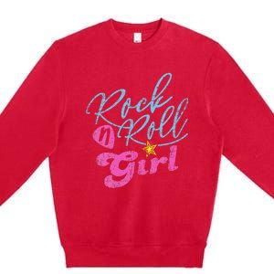 Rock N Roll Girl Purple Darla Premium Crewneck Sweatshirt