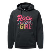 Rock N Roll Girl Purple Darla Performance Fleece Hoodie