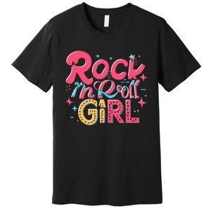 Rock N Roll Girl Purple Darla Premium T-Shirt