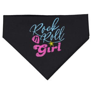 Rock N Roll Girl Purple Darla USA-Made Doggie Bandana