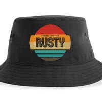 Rusty Name Retro Vintage Sunset Limited Edition Sustainable Bucket Hat