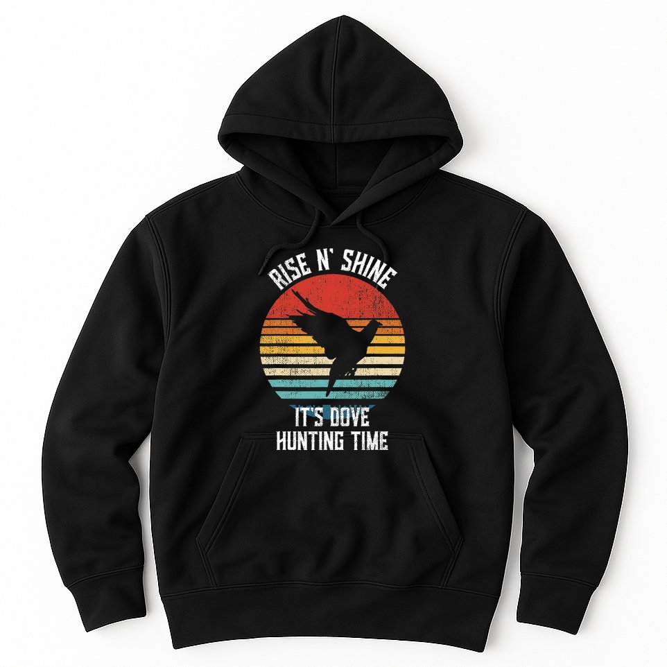 Rise N Shine Its Dove Hunting Time Dove Hoodie