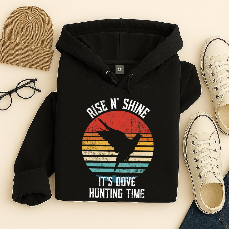 Rise N Shine Its Dove Hunting Time Dove Hoodie